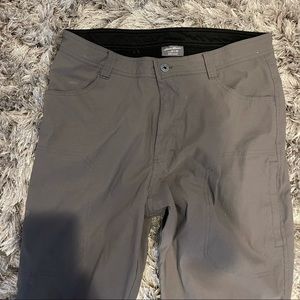 Eddie Bauer grey fleece lined pants